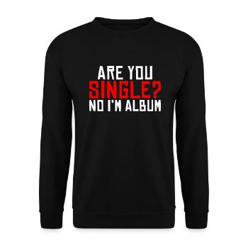 Single Gift - Unisex Sweatshirt - black - Front - Alina (178cm) & Michal (187cm)