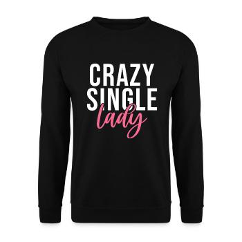 Single Gift - Unisex Sweatshirt - black - Front - Alina (178cm) & Michal (187cm)