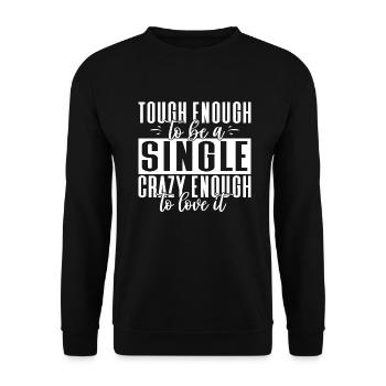 Single Gift - Unisex Sweatshirt - black - Front - Alina (178cm) & Michal (187cm)