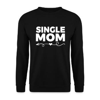 Single Gift - Unisex Sweatshirt - black - Front - Alina (178cm) & Michal (187cm)