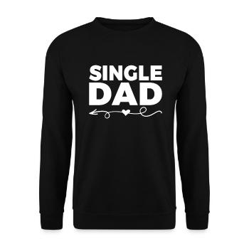Single Gift - Unisex Sweatshirt - black - Front - Alina (178cm) & Michal (187cm)
