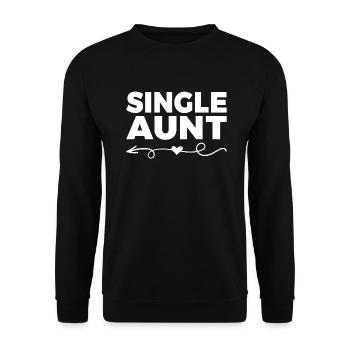 Single Gift - Unisex Sweatshirt - black - Front - Alina (178cm) & Michal (187cm)