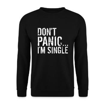 Single Gift - Unisex Sweatshirt - black - Front - Alina (178cm) & Michal (187cm)