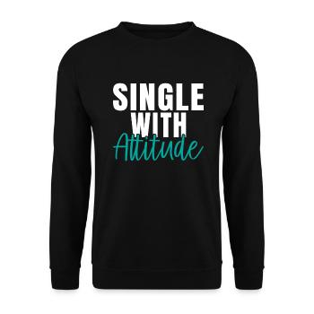 Single Gift - Unisex Sweatshirt - black - Front - Alina (178cm) & Michal (187cm)