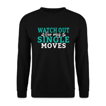 Single Gift - Unisex Sweatshirt - black - Front - Alina (178cm) & Michal (187cm)