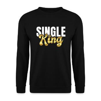 Single Gift - Unisex Sweatshirt - black - Front - Alina (178cm) & Michal (187cm)