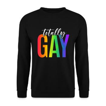 Gay Gifts - Unisex Pullover - Schwarz - Vorne - Alina (178cm) & Michal (187cm)