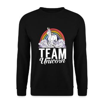 Gay Gifts - Unisex Pullover - Schwarz - Vorne - Alina (178cm) & Michal (187cm)