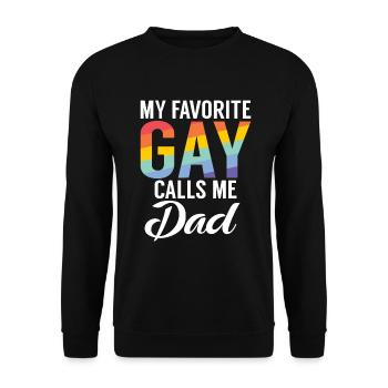 Gay Gifts - Unisex Pullover - Schwarz - Vorne - Alina (178cm) & Michal (187cm)