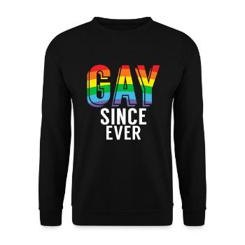 Gay Gifts - Unisex Pullover - Schwarz - Vorne - Alina (178cm) & Michal (187cm)
