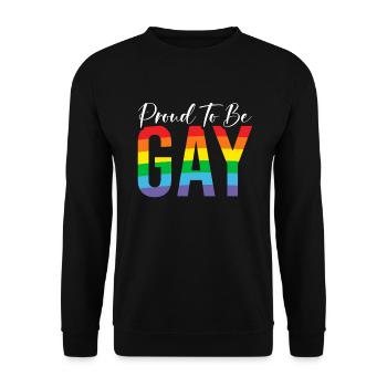 Gay Gifts - Unisex Pullover - Schwarz - Vorne - Alina (178cm) & Michal (187cm)