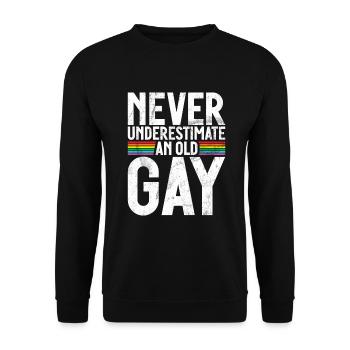 Gay Gifts - Unisex Pullover - Schwarz - Vorne - Alina (178cm) & Michal (187cm)