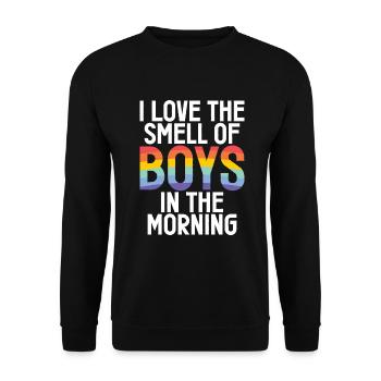 Gay Gifts - Unisex Pullover - Schwarz - Vorne - Alina (178cm) & Michal (187cm)