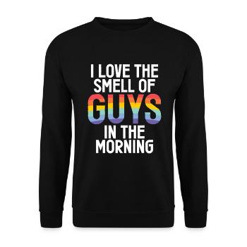 Gay Gifts - Unisex Pullover - Schwarz - Vorne - Alina (178cm) & Michal (187cm)
