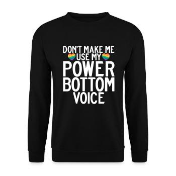 Gay Gifts - Unisex Pullover - Schwarz - Vorne - Alina (178cm) & Michal (187cm)