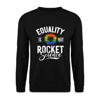 Gay Gifts - Unisex Pullover - Schwarz - Vorne - Alina (178cm) & Michal (187cm)