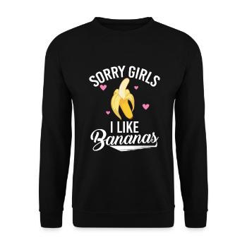 Gay Gifts - Unisex Pullover - Schwarz - Vorne - Alina (178cm) & Michal (187cm)