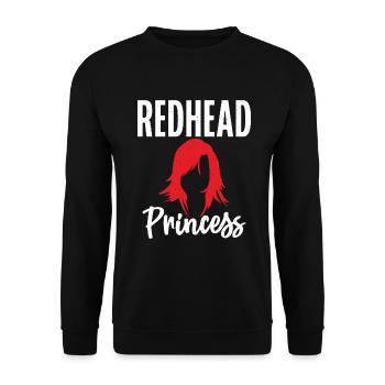 Redhead Gifts - Unisex Pullover - Schwarz - Vorne - Alina (178cm) & Michal (187cm)