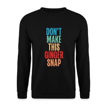Redhead Gifts - Unisex Pullover - Schwarz - Vorne - Alina (178cm) & Michal (187cm)