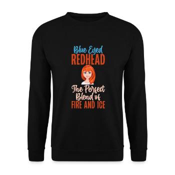 Redhead Gifts - Unisex Pullover - Schwarz - Vorne - Alina (178cm) & Michal (187cm)