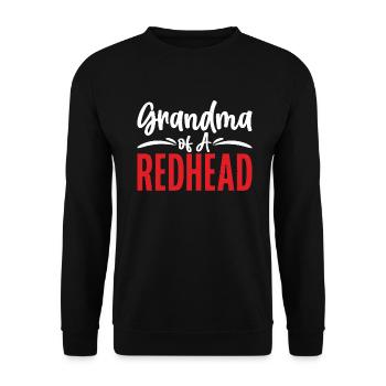 Redhead Gifts - Unisex Pullover - Schwarz - Vorne - Alina (178cm) & Michal (187cm)