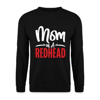 Redhead Gifts - Unisex Pullover - Schwarz - Vorne - Alina (178cm) & Michal (187cm)