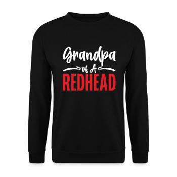 Redhead Gifts - Unisex Pullover - Schwarz - Vorne - Alina (178cm) & Michal (187cm)