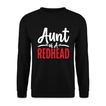 Redhead Gifts - Unisex Pullover - Schwarz - Vorne - Alina (178cm) & Michal (187cm)