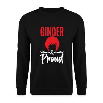 Redhead Gifts - Unisex Pullover - Schwarz - Vorne - Alina (178cm) & Michal (187cm)