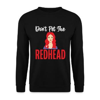 Redhead Gifts - Unisex Pullover - Schwarz - Vorne - Alina (178cm) & Michal (187cm)
