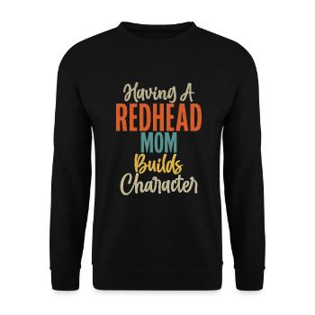 Redhead Gifts - Unisex Pullover - Schwarz - Vorne - Alina (178cm) & Michal (187cm)