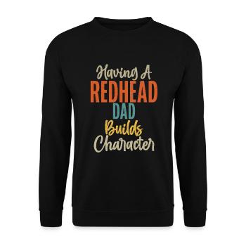 Redhead Gifts - Unisex Pullover - Schwarz - Vorne - Alina (178cm) & Michal (187cm)