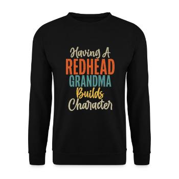 Redhead Gifts - Unisex Pullover - Schwarz - Vorne - Alina (178cm) & Michal (187cm)