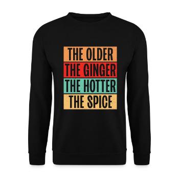Redhead Gifts - Unisex Pullover - Schwarz - Vorne - Alina (178cm) & Michal (187cm)