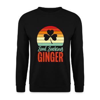 Redhead Gifts - Unisex Pullover - Schwarz - Vorne - Alina (178cm) & Michal (187cm)