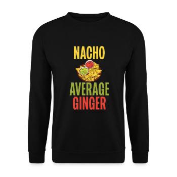 Redhead Gifts - Unisex Pullover - Schwarz - Vorne - Alina (178cm) & Michal (187cm)