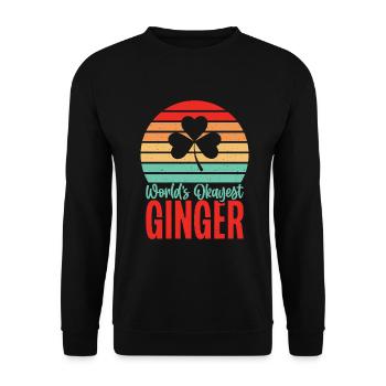 Redhead Gifts - Unisex Pullover - Schwarz - Vorne - Alina (178cm) & Michal (187cm)
