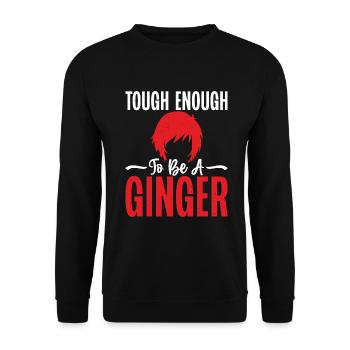 Redhead Gifts - Unisex Pullover - Schwarz - Vorne - Alina (178cm) & Michal (187cm)