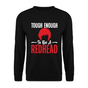 Redhead Gifts - Unisex Pullover - Schwarz - Vorne - Alina (178cm) & Michal (187cm)