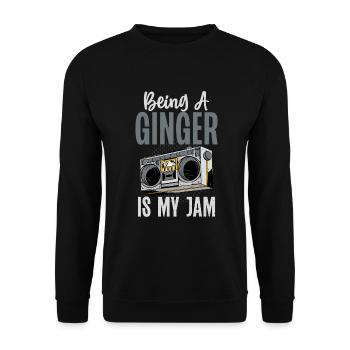Redhead Gifts - Unisex Pullover - Schwarz - Vorne - Alina (178cm) & Michal (187cm)