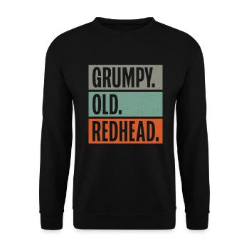 Redhead Gifts - Unisex Pullover - Schwarz - Vorne - Alina (178cm) & Michal (187cm)