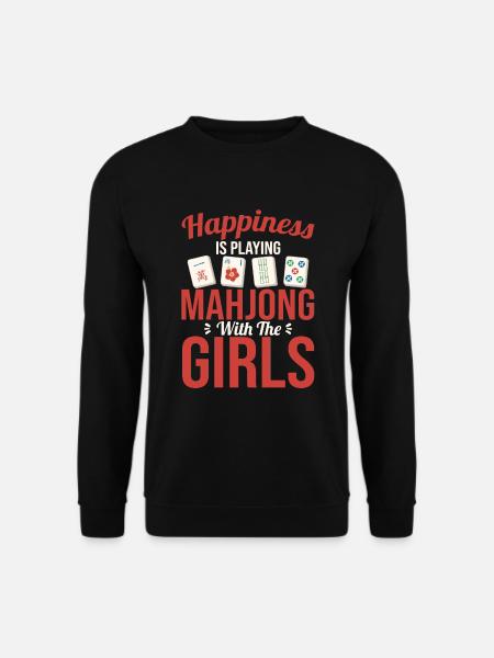 Gift for Mahjong Fans - Unisex Sweatshirt - black