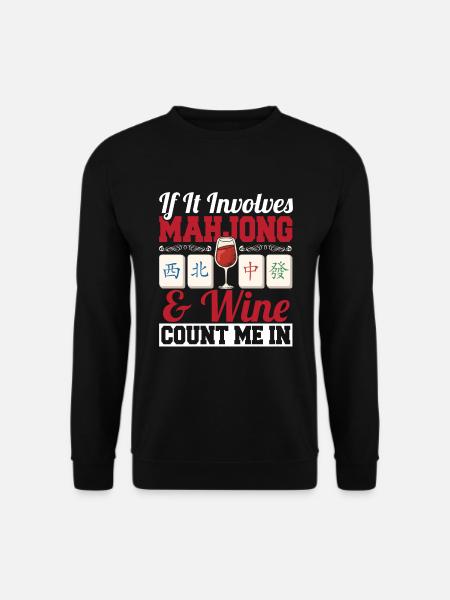 Gift for Mahjong Fans - Unisex Sweatshirt - black
