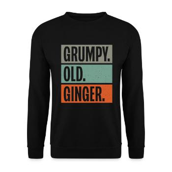 Redhead Gifts - Unisex Pullover - Schwarz - Vorne - Alina (178cm) & Michal (187cm)