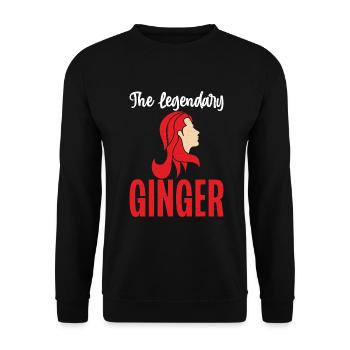 Redhead Gifts - Unisex Pullover - Schwarz - Vorne - Alina (178cm) & Michal (187cm)