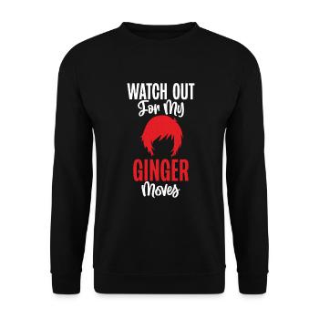 Redhead Gifts - Unisex Pullover - Schwarz - Vorne - Alina (178cm) & Michal (187cm)