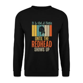 Redhead Gifts - Unisex Pullover - Schwarz - Vorne - Alina (178cm) & Michal (187cm)