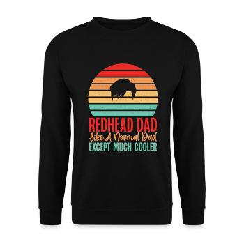 Redhead Gifts - Unisex Pullover - Schwarz - Vorne - Alina (178cm) & Michal (187cm)