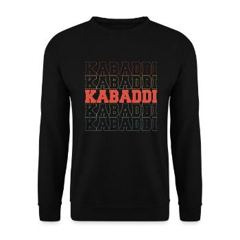 Cadeau pour les amateurs de Kabaddi - Sweat-shirt Unisexe - noir - Devant - Alina (178cm) & Michal (187cm)