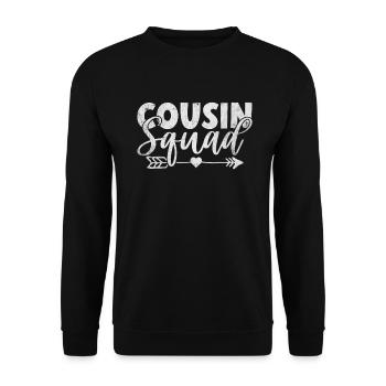 Cousin Gifts - Unisex Sweatshirt - black - Front - Alina (178cm) & Michal (187cm)